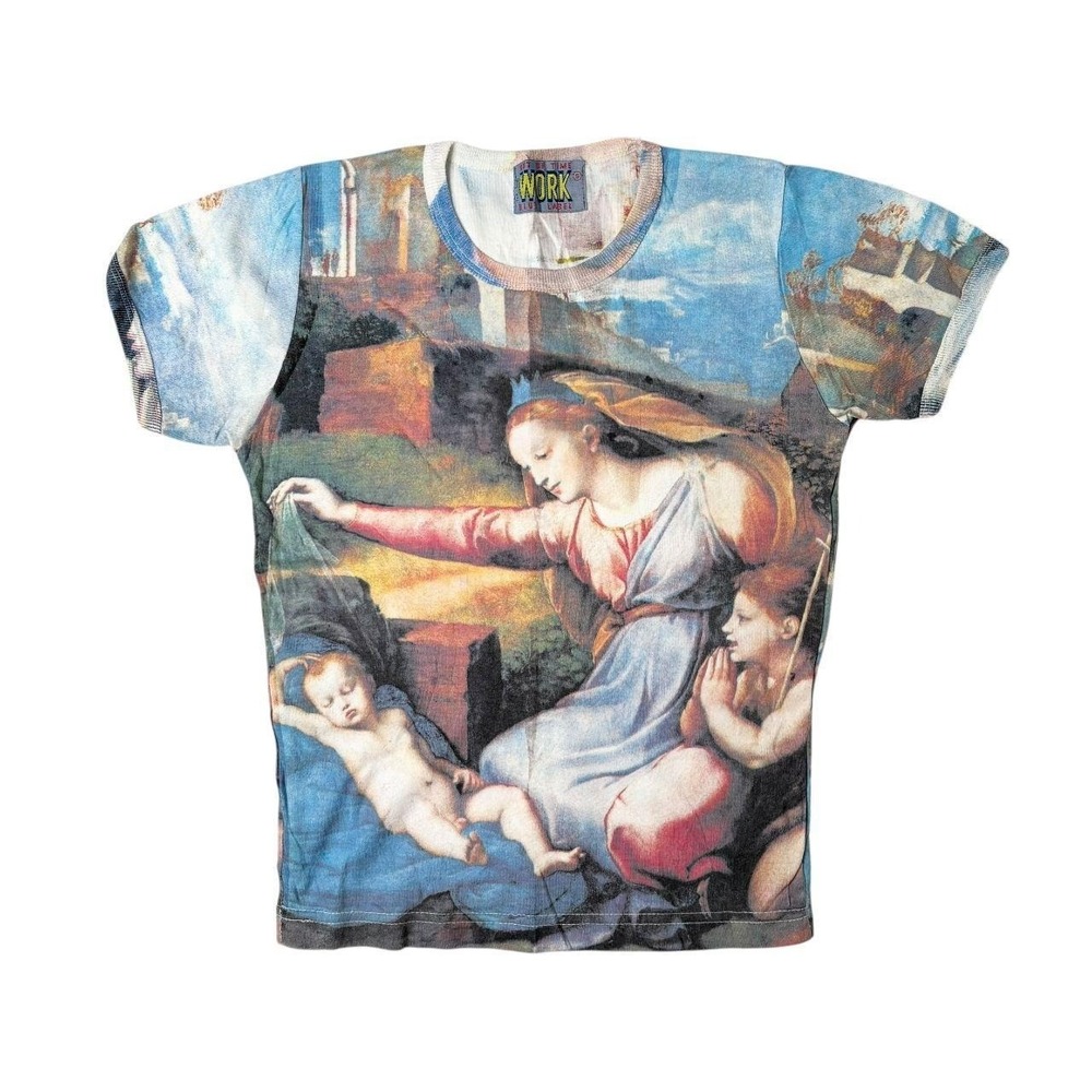 Work Blue Label Leonardo da Vinci "The Virgin of the Rocks" art print tee